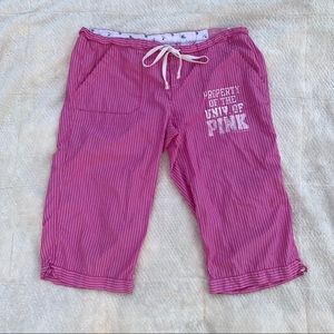 Victoria’s Secret Pink striped pajama lounge pants